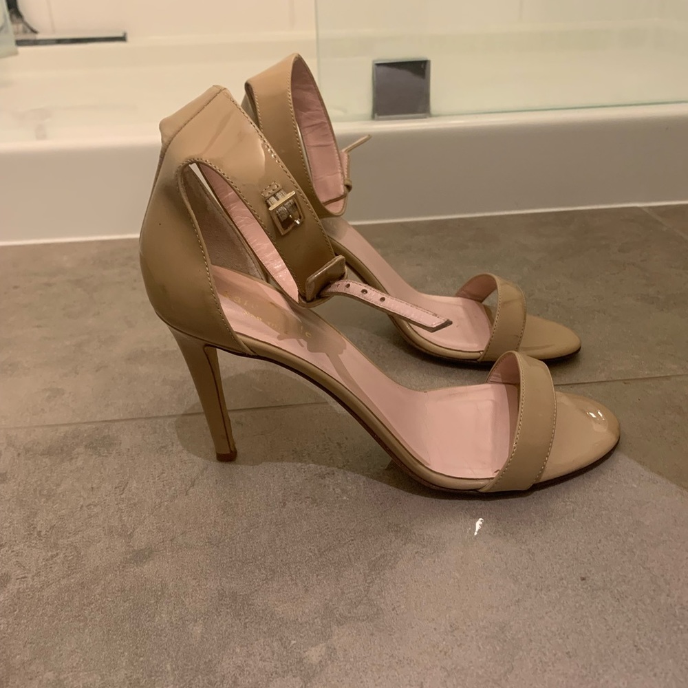 Kate Spade Patent Leather Ankle Strap Sandal Size 8